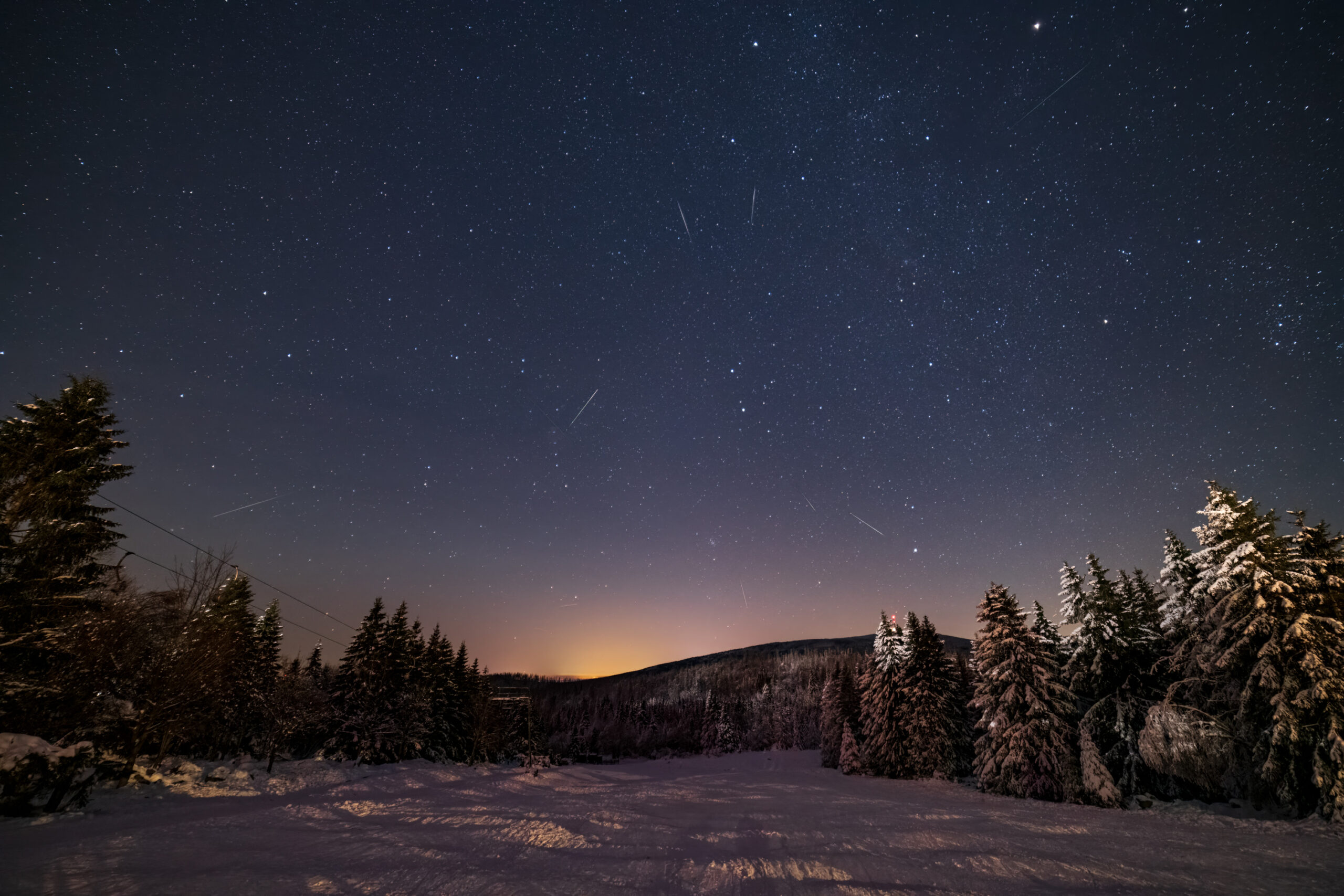 Geminiden, gestacked